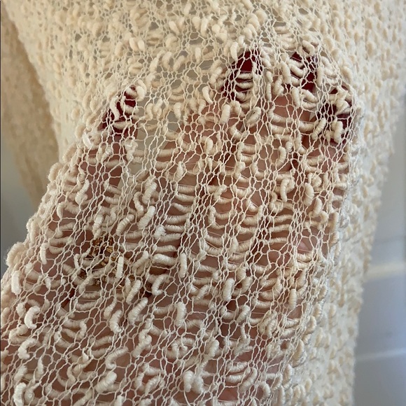 rag & bone mesh cream sweater size S - Picture 6 of 6